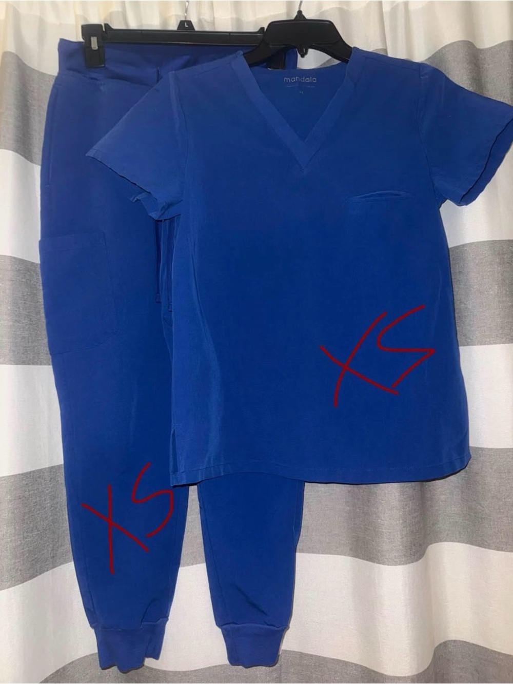 Mandala Women’s Royal Blue Scrub Set